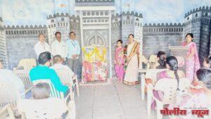 लालबहादुर शास्त्री प्राथमिक शाळेत छत्रपती शिवाजी महाराज जयंतीनिमित्त कार्यक्रम संपन्न.