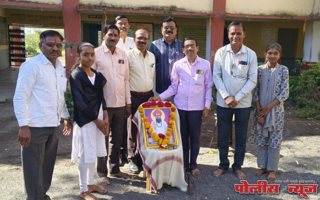 सरस्वती माध्यमिक व उच्च माध्यमिक विद्यालयात संत सेवालाल महाराज यांची जयंती साजरी.