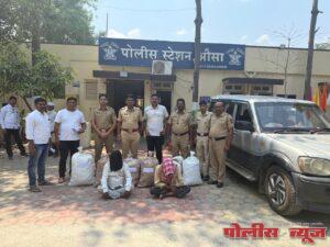 116 किलो गांजासह वाहतुकीसाठी वापरलेले वाहन जप्त