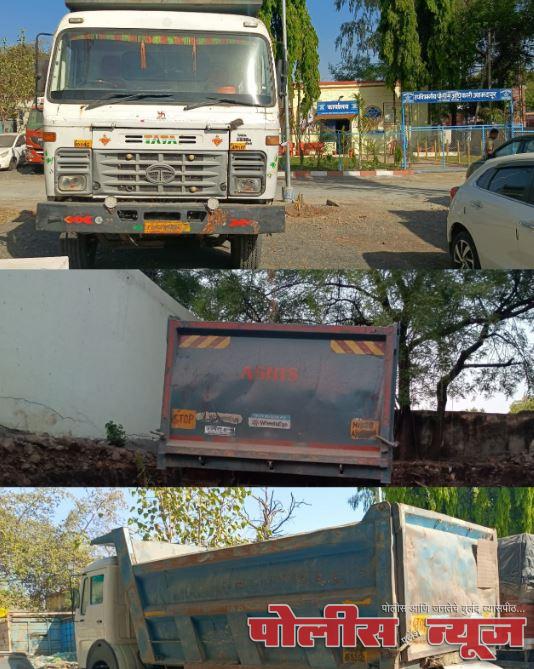 प्रभारी सहा पोलीस अधिक्षक सागर खरडे यांची दमदार कामगिरी; तीन अवैद्य वाळूचे हायवा पकडून ६० लाख ७५ हजाराच्या मुद्देमालासह ६ जणांवर गुन्हा दाखल