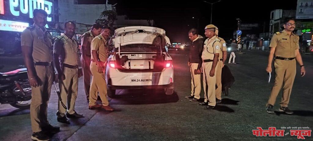 रात्रभर पोलिसांचा कोंबिंग ऑपरेशन; मद्यपी चालकांवर कारवाई. 32 अधिकारी व 260 पोलीस अमलदारांचा सहभाग.