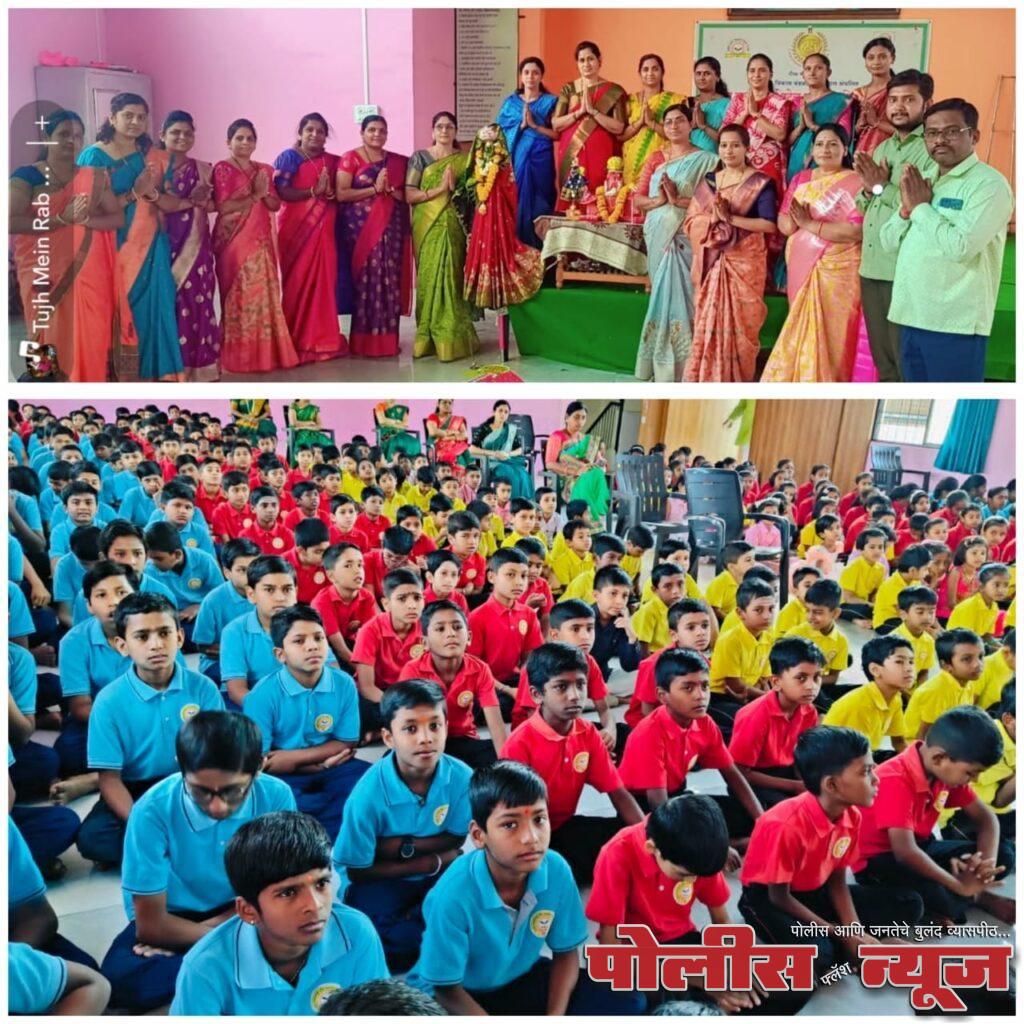 सरदार वल्लभ भाई पटेल विद्यालयात गुढी उभारून नववर्षाचं स्वागत