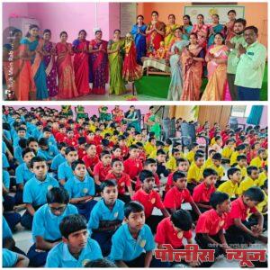 सरदार वल्लभ भाई पटेल विद्यालयात गुढी उभारून नववर्षाचं स्वागत