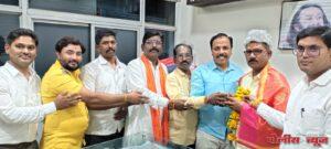 हिंदू खाटीक समाज उदगीर संघटनेच्या वतीने व्यंकट साबणे यांचा सत्कार