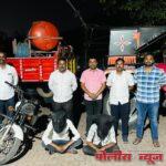 चोरीचे ट्रॅक्टर ट्रॉली व एक मोटर सायकलसह दोन आरोपी अटक, स्थानिक गुन्हे शाखेची कामगिरी.