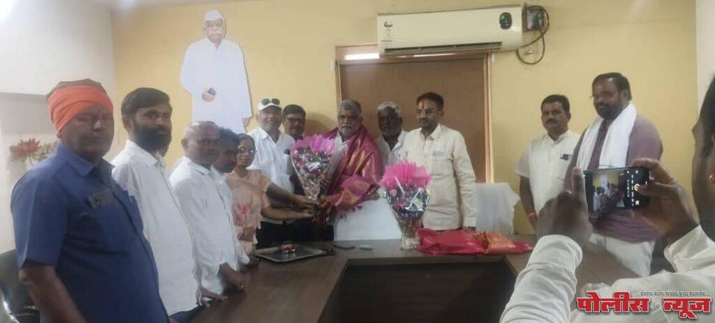 पोलीस पाटील संघटने कडून भगवानदादा पाटील तळेगावकर व भरत चामले यांचा सत्कार संपन्न.