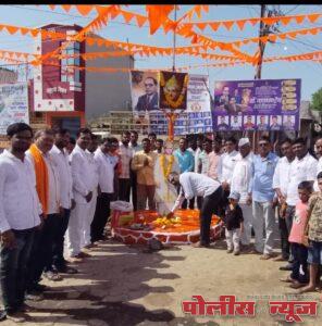 बनशेळकी येथे महात्मा बसवेश्वर यांची जयंती साजरी
