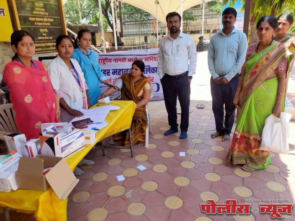 मनपाच्या आरोग्य शिबिराचा नागरिकांनी घेतला लाभ,८६७ नागरिकांची तपासणी