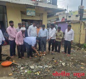 राष्ट्रसंत गाडगे बाबा महाराज यांच्या पुर्णाकुती पुतळा उभारणीच्या कामांचे भुमीपुजन