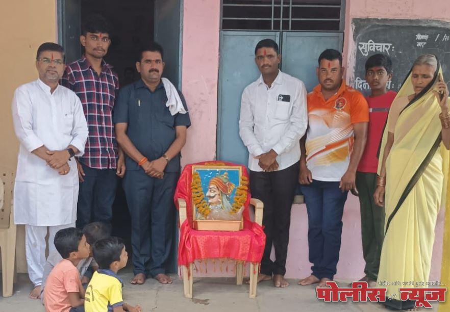 तिवटग्याळ येथे महाराणा प्रताप यांची जयंती साजरी