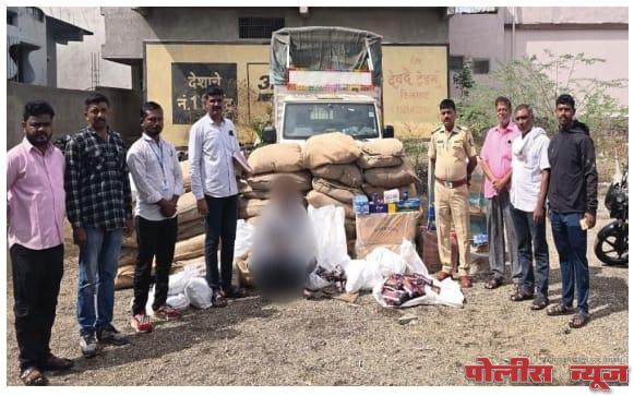 किनगावात पिकअप सह 19 लाखाचा गुटखा जप्त किनगाव पोलीसाची कार्यवाही