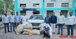 वाहनासह 12 लाख 54 हजार रुपयांचा प्रतिबंधित गुटखा जप्त