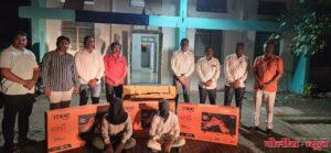 गोडाऊन मधील एलईडी टीव्ही चोरणाऱ्या दोन आरोपींना अटक. 2 लाख 40 हजार रुपयांच्या 6 टीव्ही जप्त स्थानिक गुन्हे शाखेची कारवाई