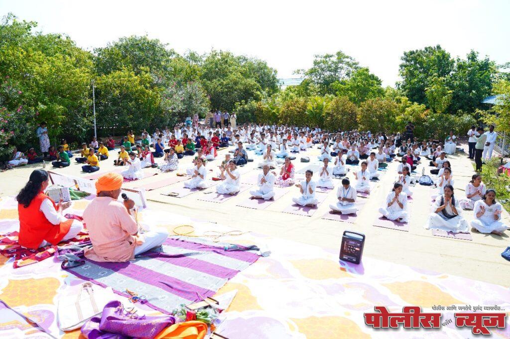 राज राजेश्वरी मंदिर येथे हरित योग शिबीरास उत्स्फूर्त प्रतिसाद
