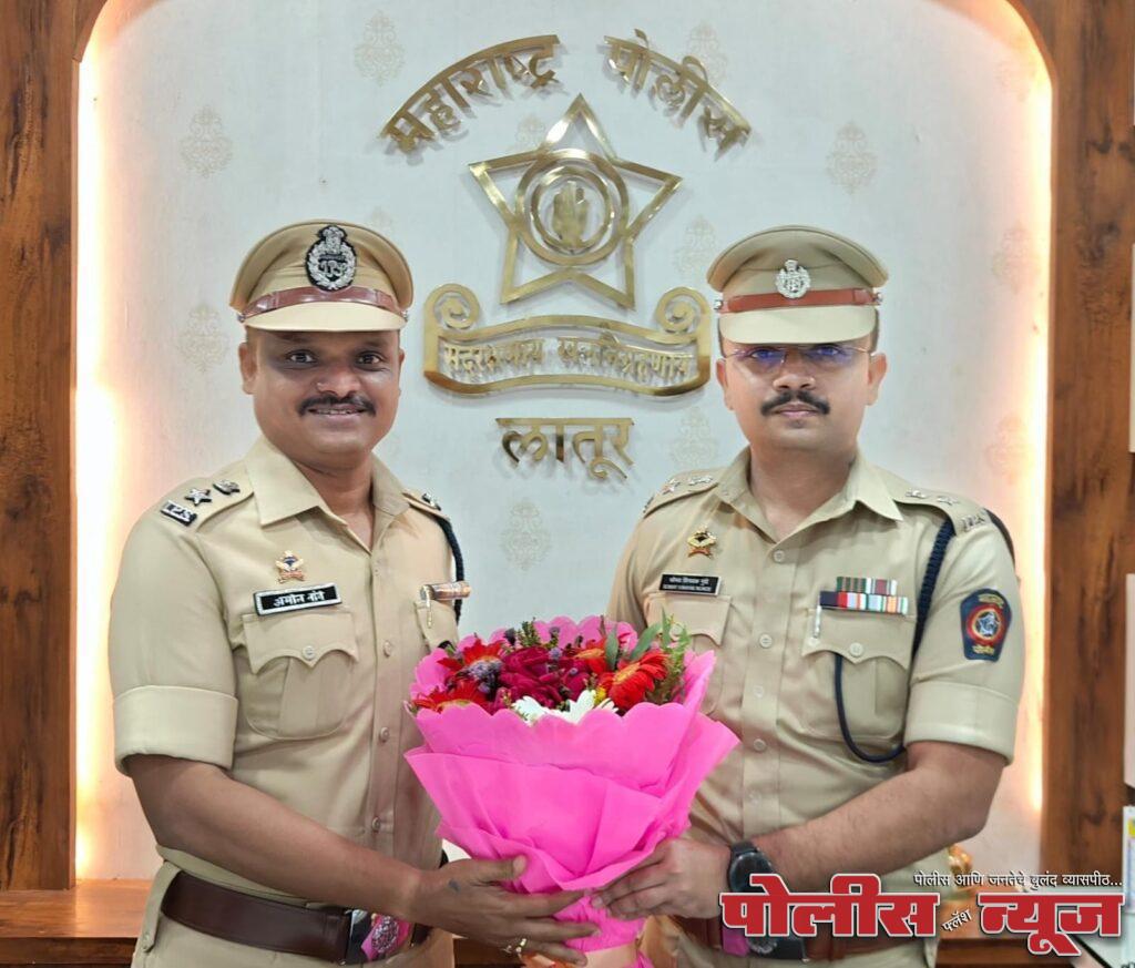 नूतन पोलीस अधीक्षक अमोल तांबे यांनी सोमवारी आपला पदभार स्वीकारला.