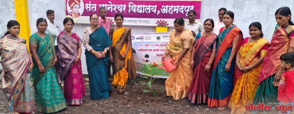 संत ज्ञानेश्वर विद्यालयात वृक्षारोपण