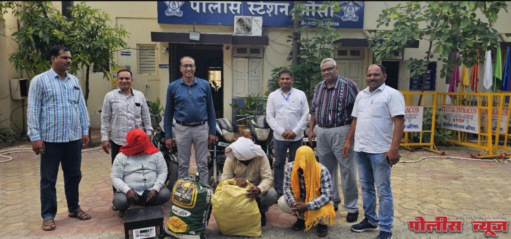 चंदनचोराला साहित्यासह विशेष पथकाने पकडले,तीन लाख 35 हजाराचा मुद्देमाल जप्त