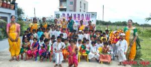 आषाढी एकादशी निमित्त रेनबो पब्लिक स्कूल मध्ये आषाढी दिंडी संपन्न