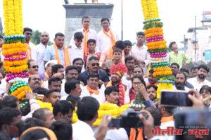 आ. संजय भाऊ बनसोडे यांच्या वाढदिवसानिमित्त पाटोदे मित्र मंडळाकडून भव्य सत्कार