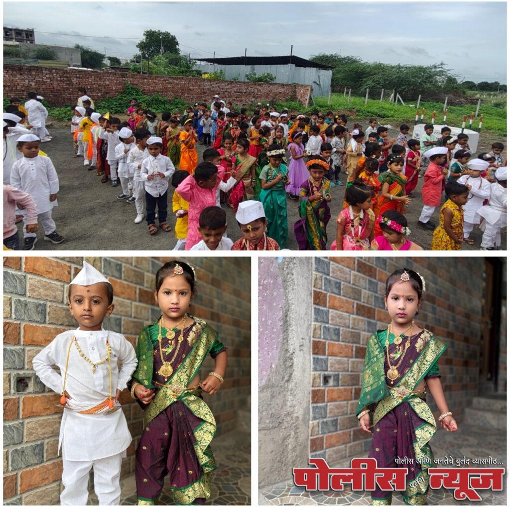 एज्युव्हीजन व न्यू इरा किड्स इंग्रजी शाळेत आषाढी महोत्सव कार्यक्रम उत्साहात साजरा