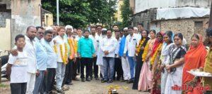 आदीशक्ती नगर येथे सिमेंट रस्त्याचे भुमीपुजन