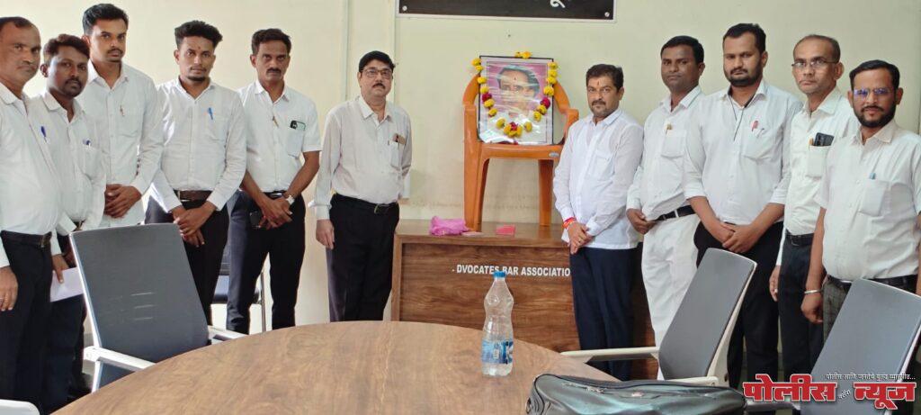 अर्धापूर न्यायालयात डॉ.अण्णाभाऊ साठे जयंती उत्साहात साजरी..