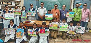 लाल बहादुर शास्त्री विद्यालयात बालचित्रकला स्पर्धेचे आयोजन……