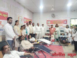 मातृभूमीच्या रक्तदान शिबिरात 54 रक्तदात्यांनी केले रक्तदान(स्वातंत्र्यदिनी रक्तदान शिबिराची मातृभूमीची परंपरा)