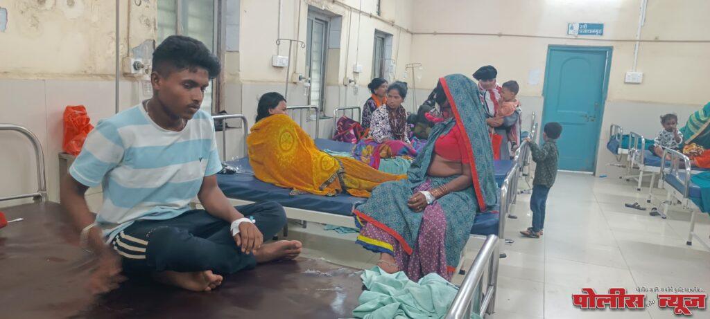 विजयनगर तांडा येथे अन्नातून विषबाधा झाल्याने एकाच कुटुंबातील पाच जणांवर रुग्णालयात उपचार