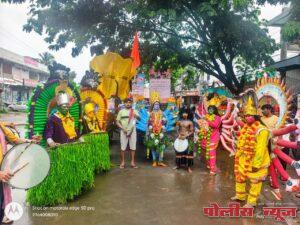 अहमदपुरात विघ्नहर्ता गणरायाचे जल्लोषात स्वागत
