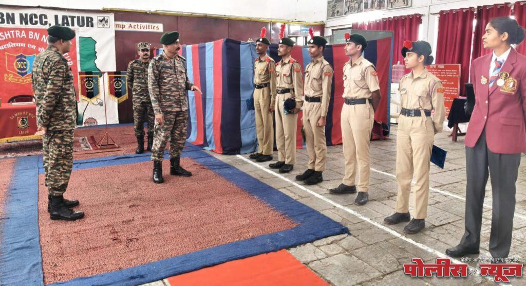 ब्रिगेडियर ए जी बरबरे यांच्या हस्ते वैभवी शेंडगे व सुशांत जाधव यांचा गौरव