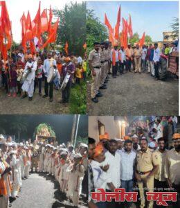 अहमदपूरमध्ये 'डीजेमुक्त' गणेश विसर्जन मिरवणुका; शांततेत पार पडले विसर्जन