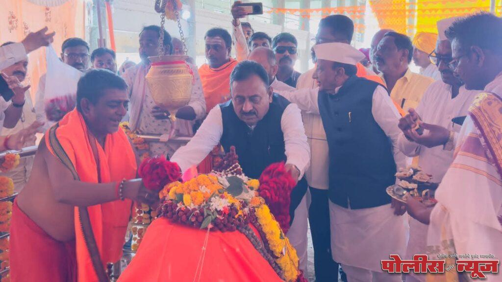 भक्ती स्थळाच्या विकासासाठी निधीची कमतरता पडू देणार नाही - सहकार मंत्री नामदार बाबासाहेब पाटील