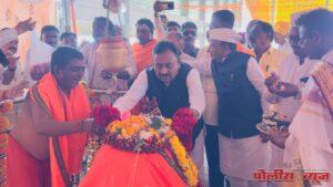 भक्ती स्थळाच्या विकासासाठी निधीची कमतरता पडू देणार नाही - सहकार मंत्री नामदार बाबासाहेब पाटील