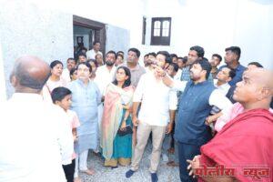 माजी मंत्री आ.संजय बनसोडे यांच्याकडून विश्वशांती बुध्द विहाराची पाहणी