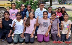 तालुकास्तरीय व्हॅालिबॅाल स्पर्धेत समर्थच्या मुलींचा संघ प्रथम.