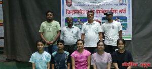 शालेय बॅडमिंटन जिल्हास्तरीय क्रीडा स्पर्धेत समर्थच्या मुलींचा संघ प्रथम.