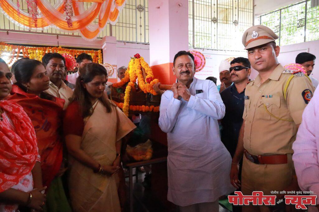 जनमाता देवस्थान साठी लागेल तेवढा निधी देणार - सहकार मंत्री नामदार बाबासाहेब पाटील