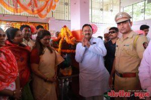 जनमाता देवस्थान साठी लागेल तेवढा निधी देणार - सहकार मंत्री नामदार बाबासाहेब पाटील