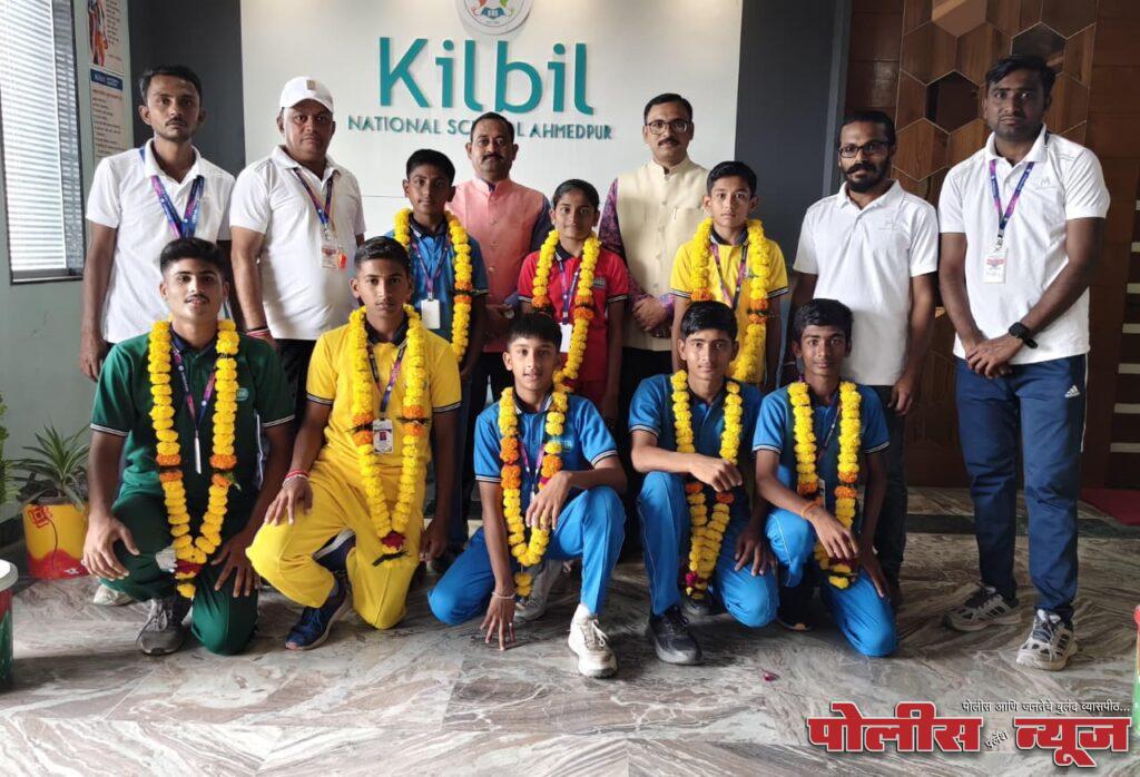 जिल्हास्तरीय शालेय मैदानी स्पर्धेसाठी किलबिलच्या आठ विद्यार्थ्यांची निवड…..