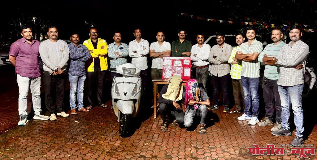 घरफोडीच्या गुन्ह्यातील 2 आरोपीना 6 लाख 38 हजाराच्या मुद्देमालासह अटक.