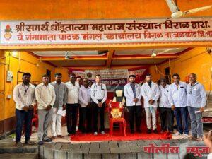 विराळ येथिल मोफत सर्वरोग शिबीरात १६५ रुग्णांची तपासणी,डाॅ. माधव चंबुले यांनी घेतले विराळ गाव दत्तक