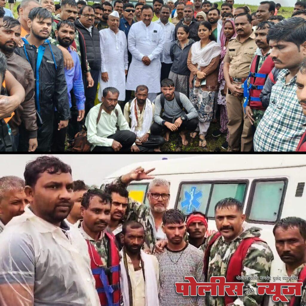 सहकार मंत्री बाबासाहेब पाटील यांच्या मार्गदर्शनाखाली अहमदपूरमध्ये पूरस्थितीवर नियंत्रण; ३ जणांना सुखरूप वाचवण्यात यश!