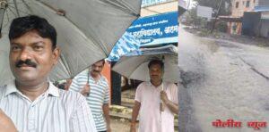 अहमदपूर नगरपरिषदामुळे शिवाजी चौकात पाण्याचा निचरा; तिघा मित्रांच्या 'मॉर्निंग वॉक'मधून नागरिकांना दिलासा