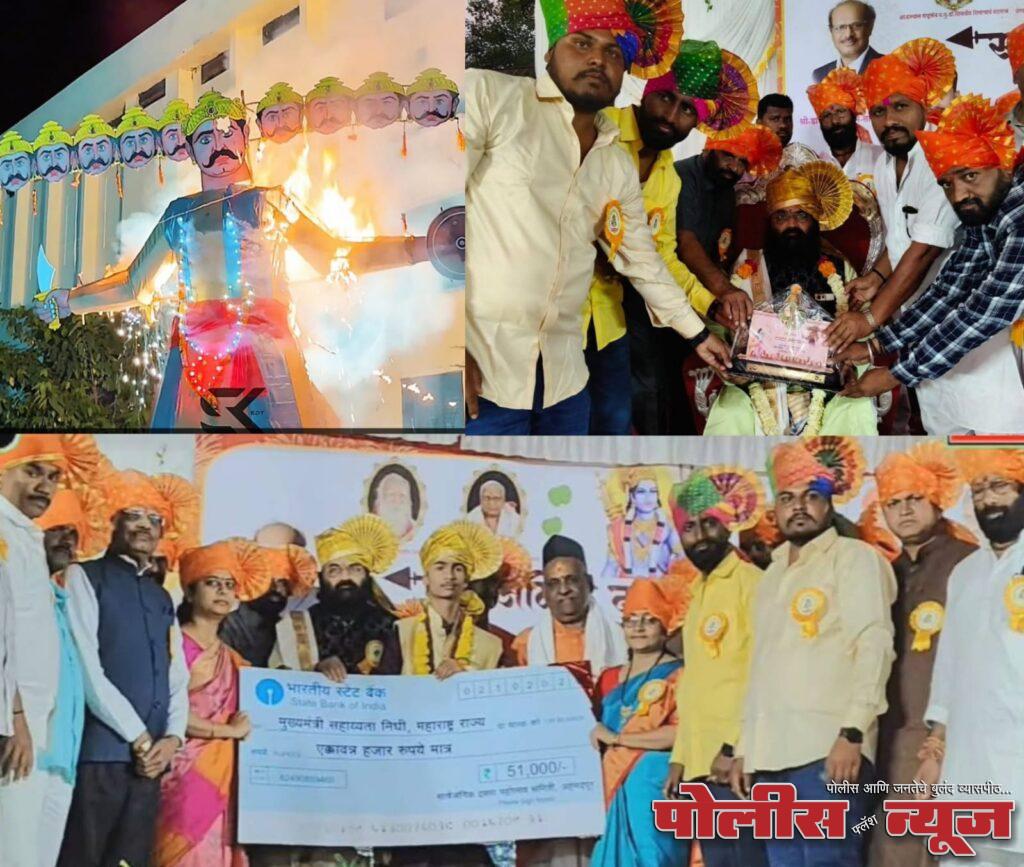 अहमदपूर दसरा महोत्सव उत्साहात संपन्न: 'नयनरम्य आतिषबाजी' आणि 'अमृतसम प्रवचनाने' नागरिक भारावले!