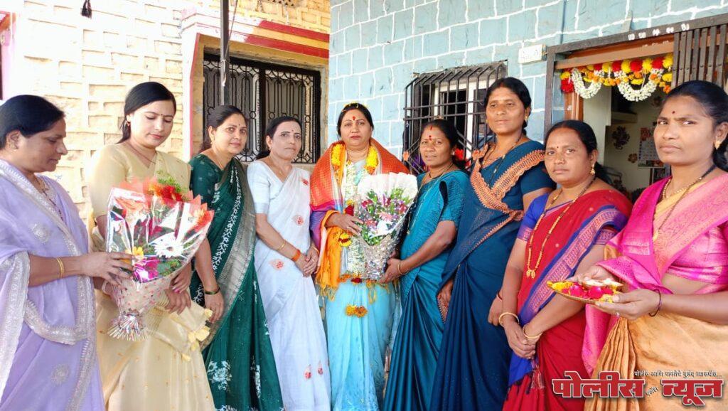 उत्तराताई कलबुर्गे यांचा सत्कार — भाजपा महिला मोर्चा जिल्हाध्यक्षपदी तिसऱ्यांदा निवड