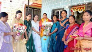 उत्तराताई कलबुर्गे यांचा सत्कार — भाजपा महिला मोर्चा जिल्हाध्यक्षपदी तिसऱ्यांदा निवड