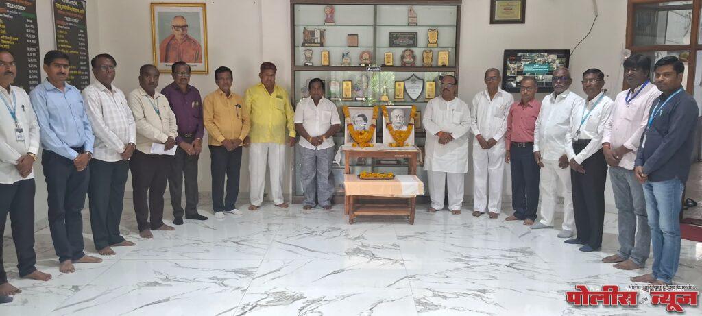 महाराष्ट्र उदयगिरी महाविद्यालयात इंदिरा गांधी आणि सरदार वल्लभाई पटेल यांना अभिवादन