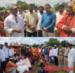 उपजिल्हाधिकारी यांनी महसुल कर्मचाऱ्यासह पालावर केले दसरा सण साजरा