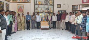 महाराष्ट्र उदयगिरी महाविद्यालयात डॉ. बाबासाहेब आंबेडकर महापरिनिर्वाण दिनानिमित्त अभिवादन